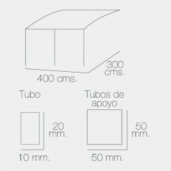 Toldo Vela Sombra Jardin Cuadrada 5.0x5.0 metros Beige