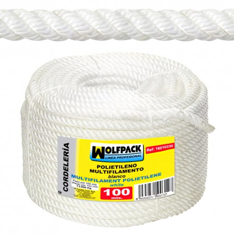 Cuerda Polipropileno Multifilamento (Rollo 100 m.)  12 mm.