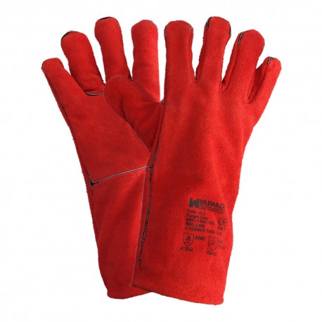 Guantes Soldar Denso Rojo Largo (Par)