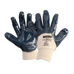 Guantes Nitrilo / Lona Pesados Nimax 8" (Par)