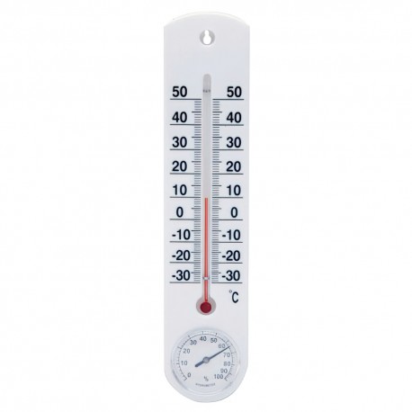 Termometro Pared / Jardin Con Higrómetro Plástico 25 cm.